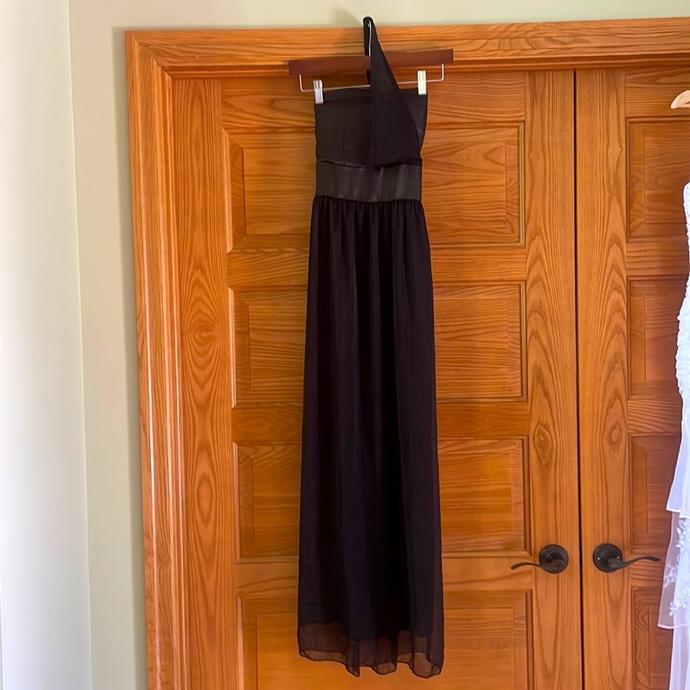 chiffon one shoulder dress